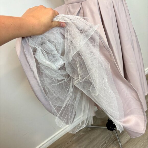 Chi Chi London Women's Cream and Pink Formal Prom Cocktail Dress sz 10 - Picture 10 of 13